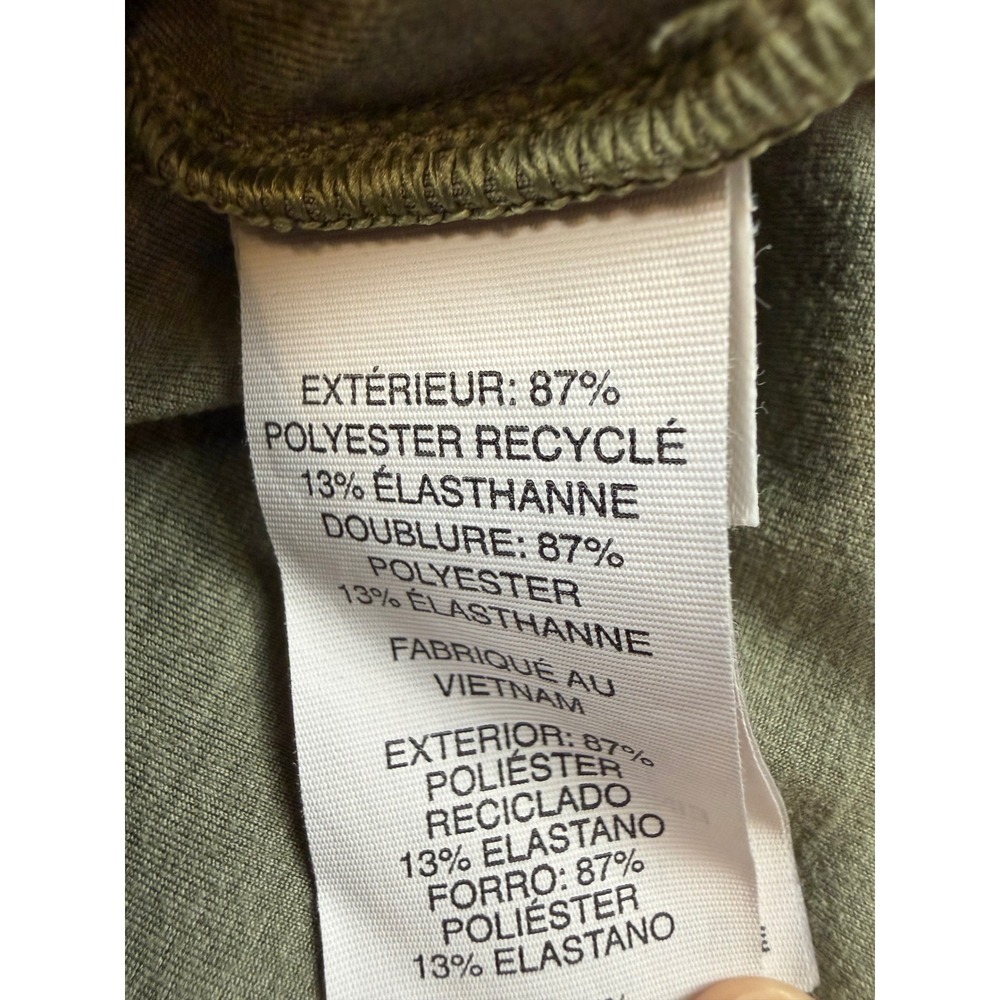 Vuori Daily Crop Top Oregano Heather Green Square Neck Activewear VW1080 Small - Picture 4 of 7